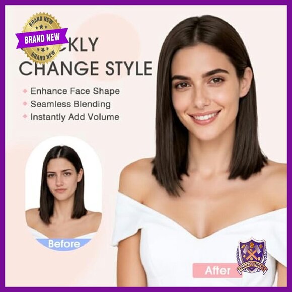 Real Human Hair Topper for Thinning Hair, 10\